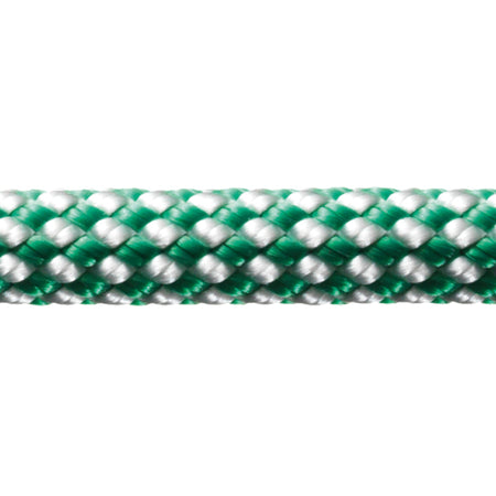 Robline, Dinghy Control 4mm i hvid og grøn, rullet op på en spole