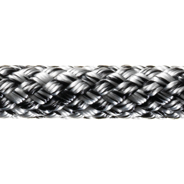 Robline Sirius 500 skøde-/faldtov i sølv og sort farve, 200 meter lang.