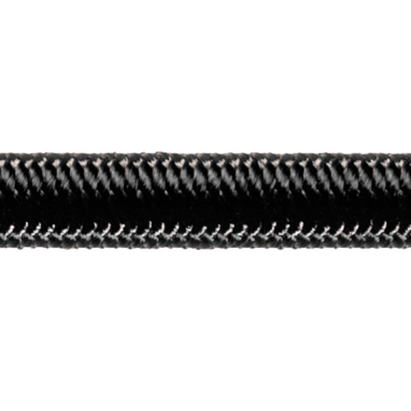 Robline elastiksnor i sort farve, 5 mm tykkelse, 1 meter lang.