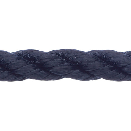 Robline fortøjningsline i navy farve, 18 mm tykkelse, 1 meter lang.