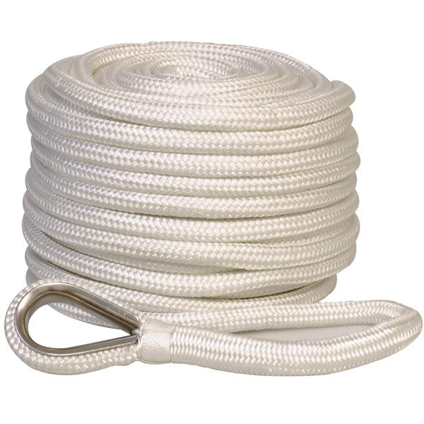 1852 ankertov i flettet polyester med bly, set forfra