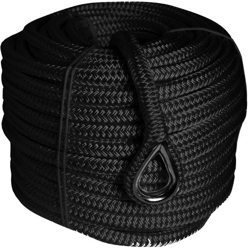 Ankertov 1852 i sort polyester med RF kovs, set forfra