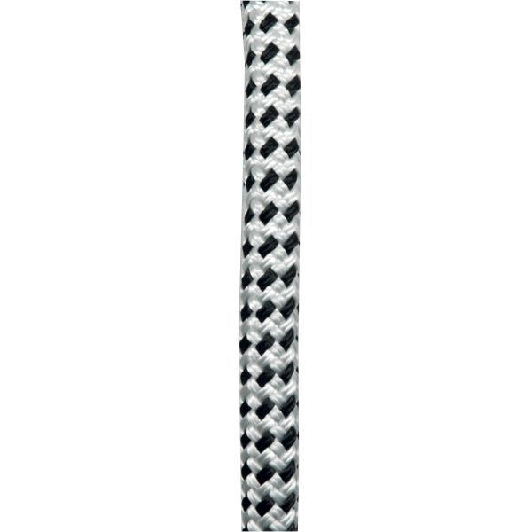 Robline fortøjningstov i hvid og sort, 18mm tykt, 6 meter langt.