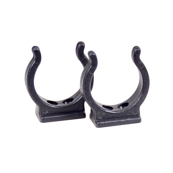 SeaTec nylonclips i sort, set foran med tydelig detalje