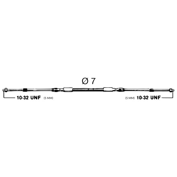Ultraflex kontrolkabel C2 i brug på en båd