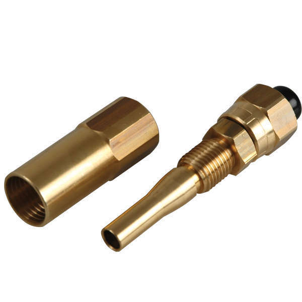 Fittings til hydraulikslange, 1/4" fra Ultraflex, præsenteret på hvid baggrund.