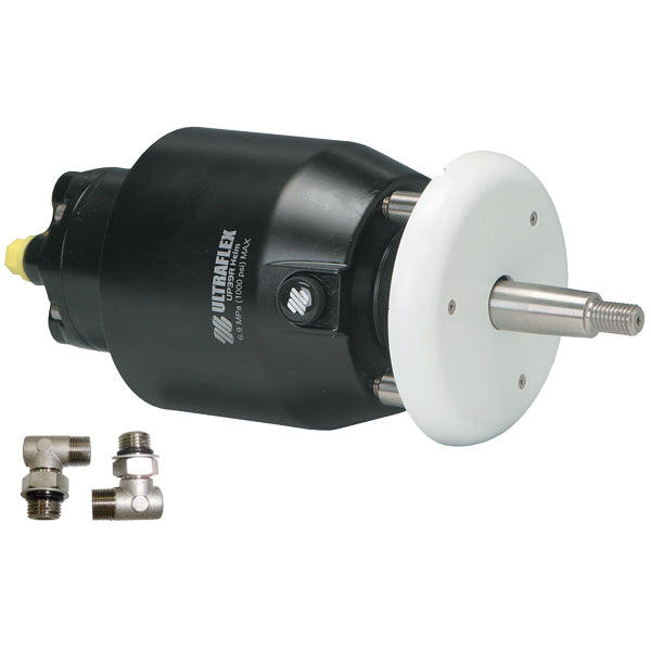 Ultraflex hydraulisk ratpumpe med 5 kamre set fra siden