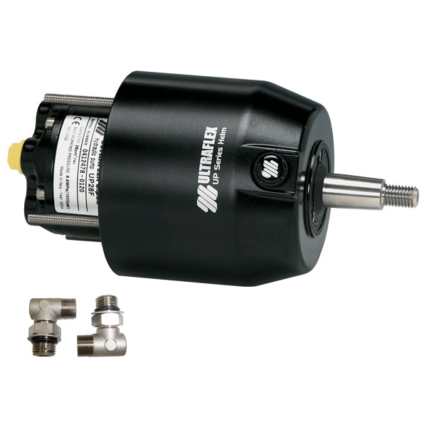 Ultraflex hydraulisk ratpumpe set forfra med synlige kontrolknapper