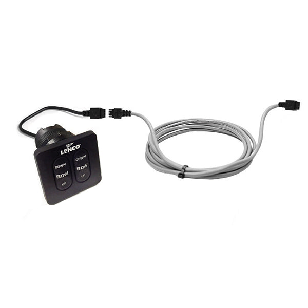 Lenco flybridge kontrol med kabel set forfra