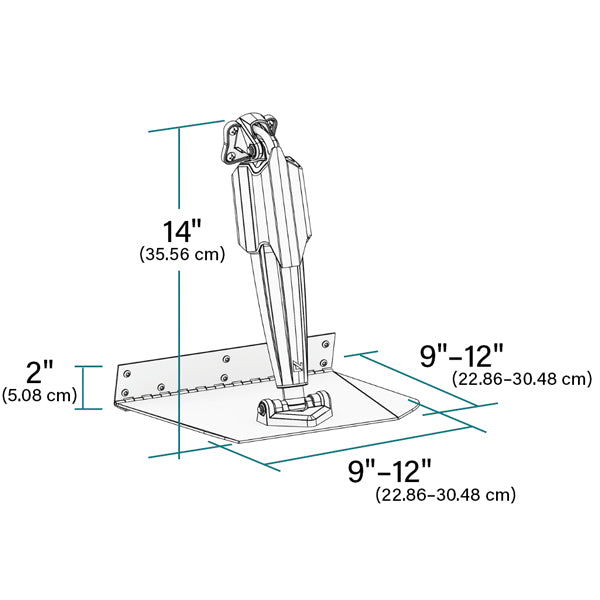 Lenco trim tab kit, monteret på bådens akterside