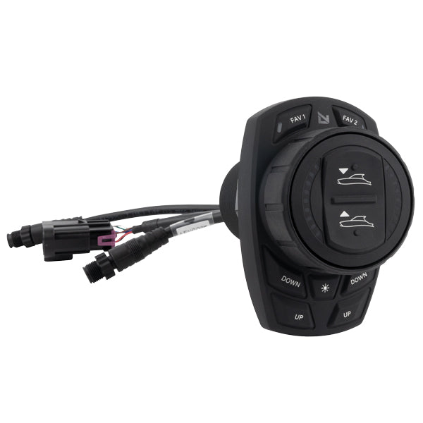 Lenco Pro Control Assist Keypad set ovenfra med kabler tilsluttet