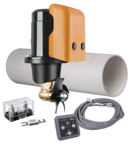 Quick bovpropellerkit BTQ 180 set fra siden med monteringskomponenter