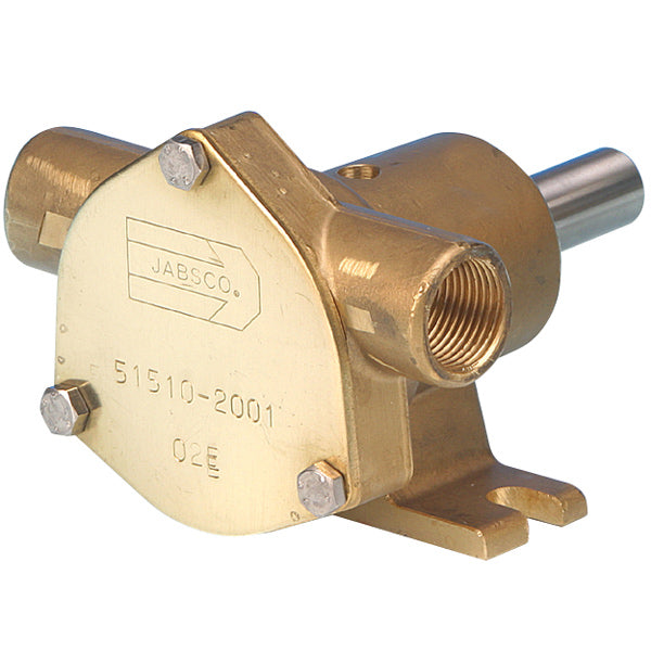 Jabsco impeller pumpe set fra siden, kompakt design til bådkøling