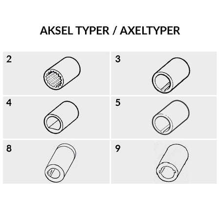 SeaTec impeller i detaljeret nærbillede med dimensionsmåling
