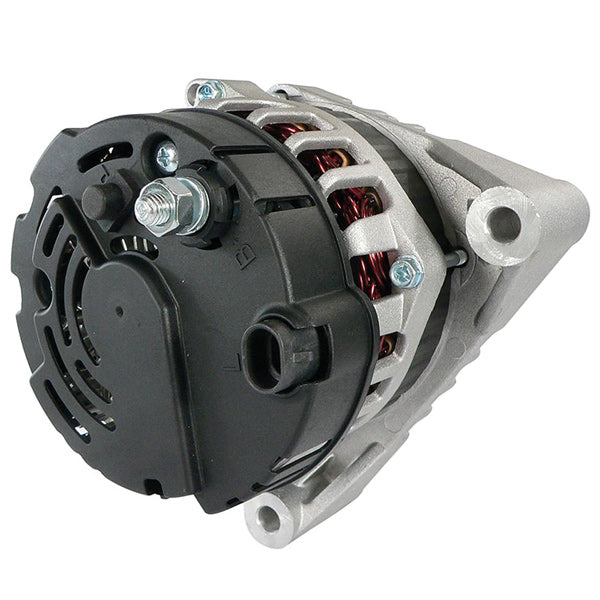 Quicksilver 12-Volt generator set fra siden med synlige tilslutninger