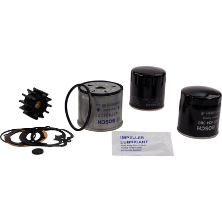 SeaTec Volvo servicekit til D1-30, D2-40 motorer præsenteret på hvid baggrund