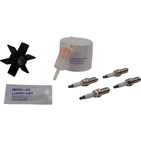 SeaTec Mercury servicekit til motorer med 75-115 hk, pakket flot sammen.