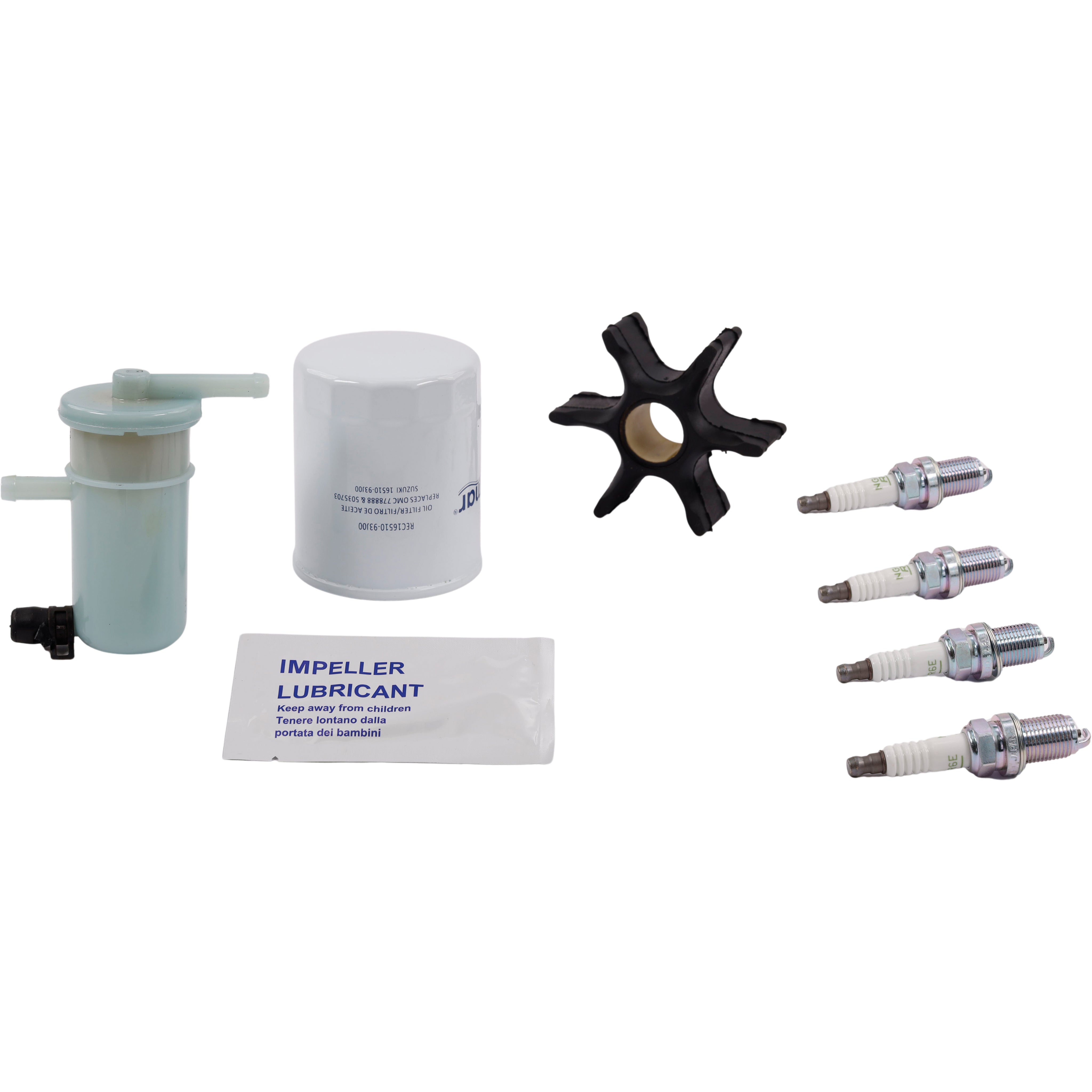 SeaTec Suzuki servicekit til DF150 motor set fra siden