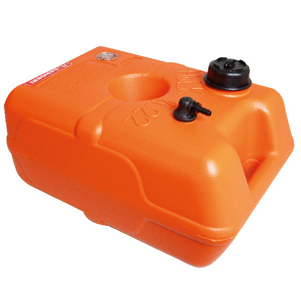Nuova Rade brændstoftank set forfra med mål 460x305x265 mm