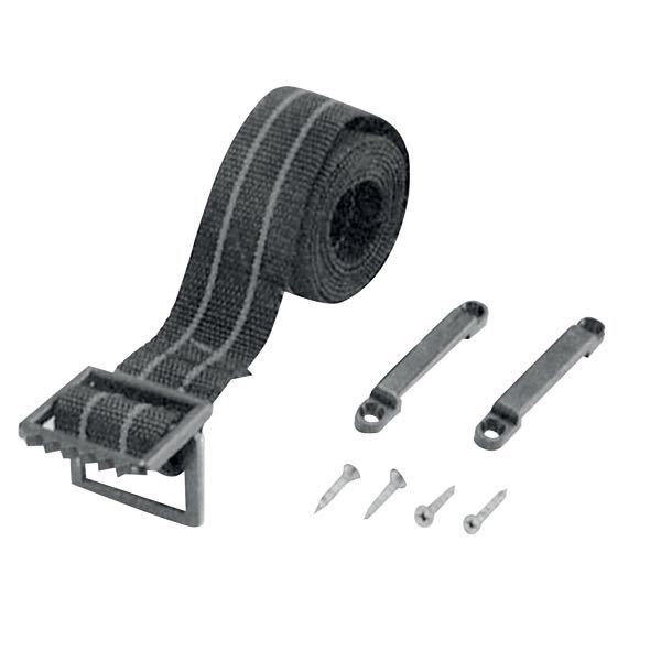 SeaTec universal holder med gjord, vist fra siden, klar til montering.