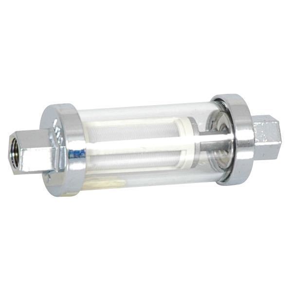 Benzinfilter IN-LINE fra 1852 med fittings til bådbrændstofsystemer