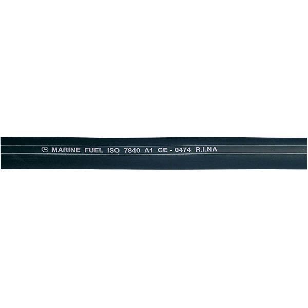 SeaTec brændstofslange A1 i sort farve, 12mm diameter, 2 meter lang.