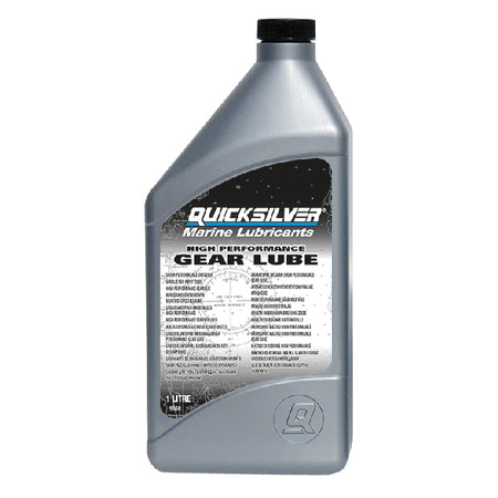 Quicksilver HP gear lube 1L SAE90 flasken med dyse til påføring