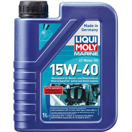 Liqui Moly marine 4T motorolie 15W-40 i 5 liters dunk