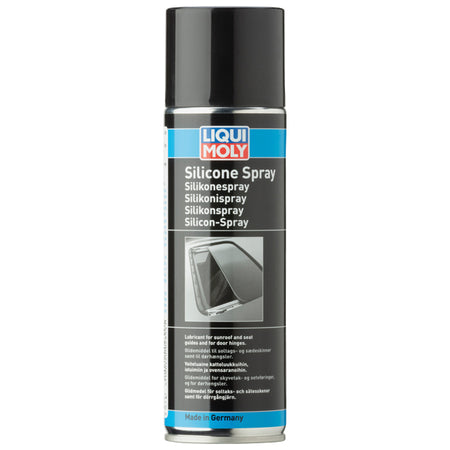 Liqui Moly Silikonespray 300 ml set fra siden med sprøjtehoved