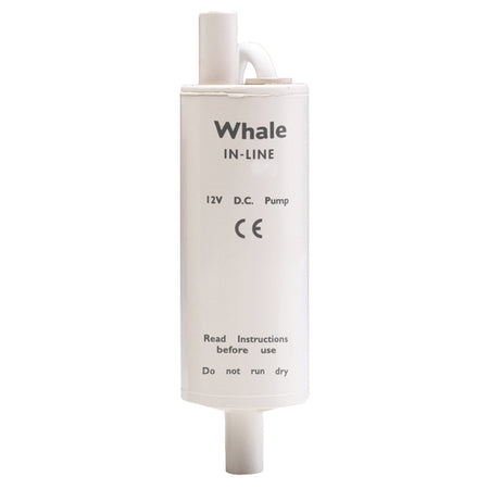 Whale Pantrypumpe GP1352 dykpumpe set fra siden med tilslutninger