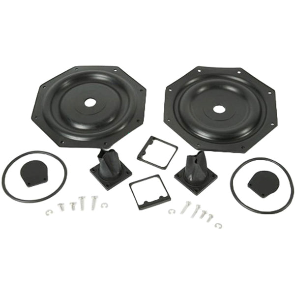 Whale Service Kit MK5 universal lænsepumpe set fra siden med tilbehør