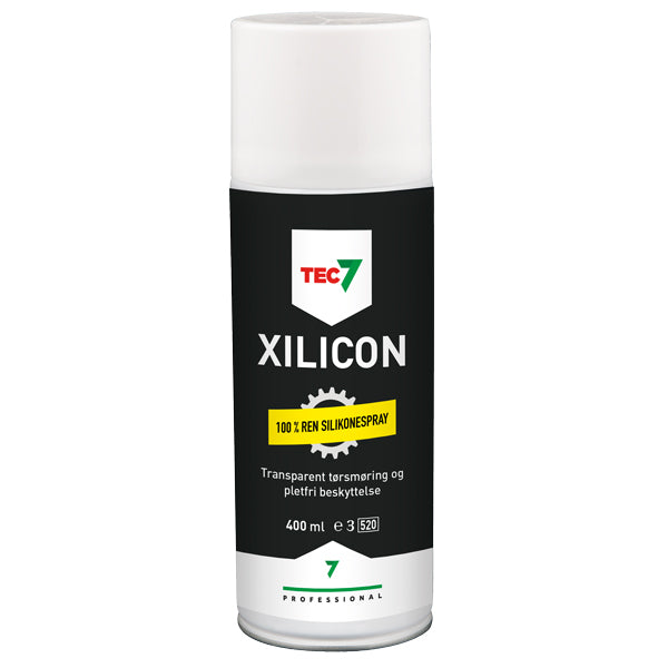 Tec7 silikonespray i spraydåse, 400 ml, smudsafvisende med let anvendelse