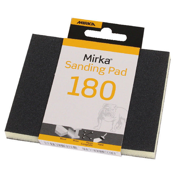 Mirka slibesvamp i størrelse 120x98x13mm med P180 kornstruktur
