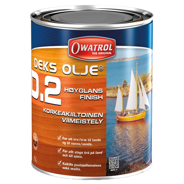 Owatrol Dækolie D2 i transparent emballage, klar til brug 2,5L