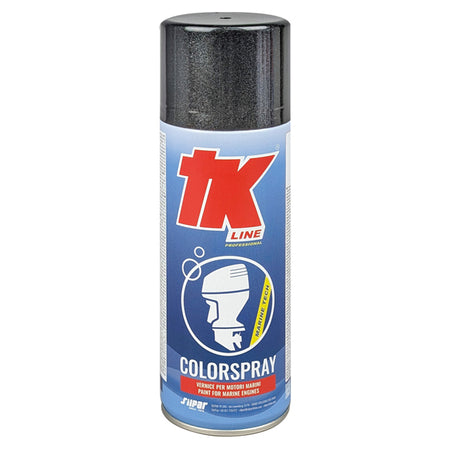 TK Line spraymaling i användelse på bådmotor