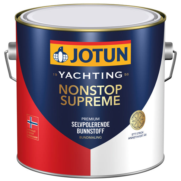 Jotun Nonstop Supreme Rød bundmaling i 2.5 liters emballage