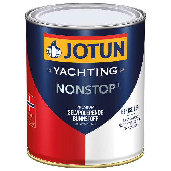 Jotun Non-stop II blå bundmaling i 3/4 liter beholder