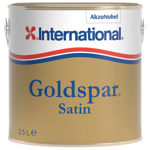 International Goldspar Satin halvmat polyurethan lak i bøtte af 5 L.