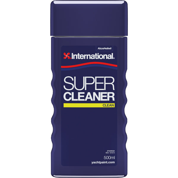 International Super Cleaner 0,5L flaske med produktinformation på etiketten