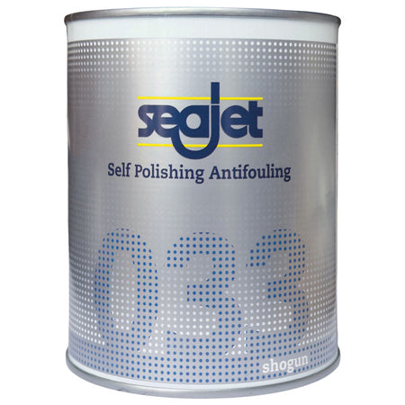 SeaJet 033 bundmaling i 0,75 liter, blå emballage til bådvedligeholdelse.
