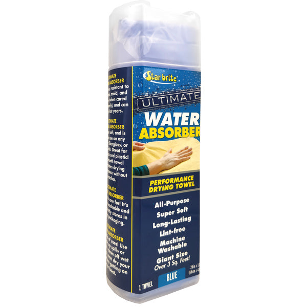 Star Brite Ultimate Water Absorber klud i brug, fnugfri og effektiv til bådpleje.