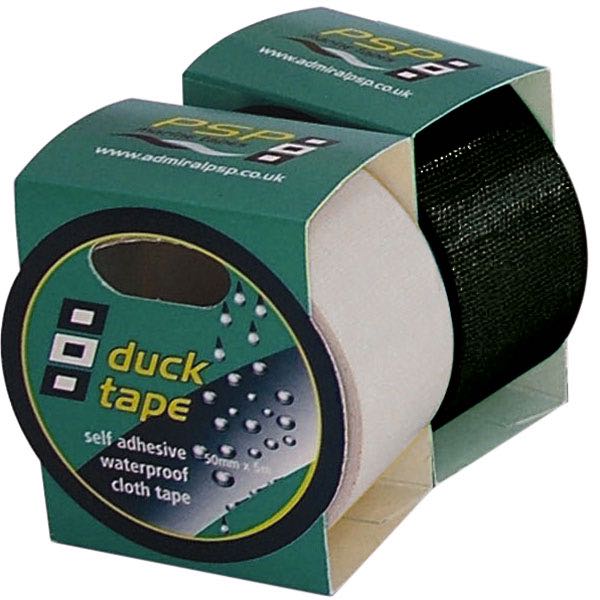 PSP sort duck tape på rulle, 50mm x 5m, klar til brug