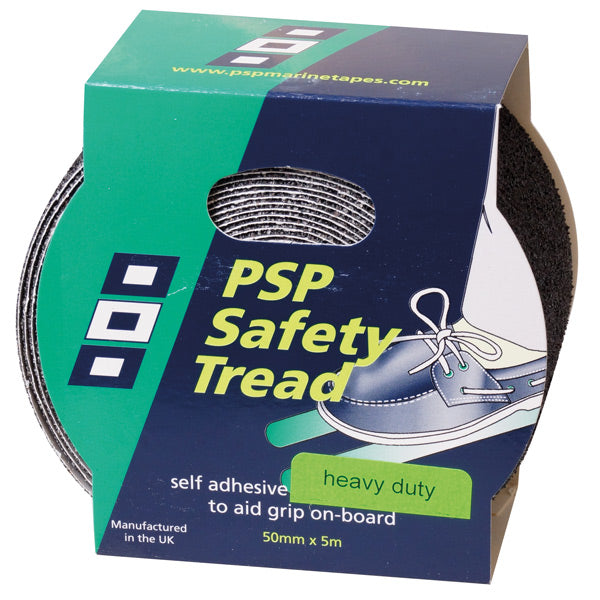 PSP, heavy duty anti skrid tape hvid rullet op med mål 25mm x 5m