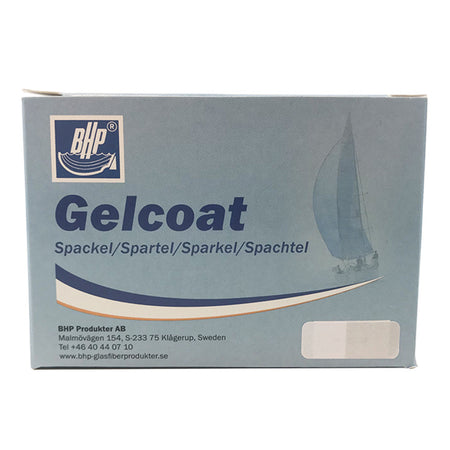 BHP Gelcoatspartel i hvid, pakket i en 100g tubeflasker