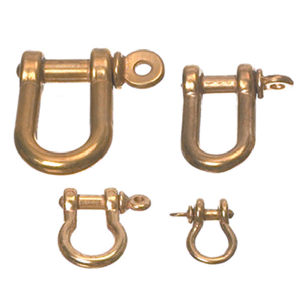 Foresti messing lyre sjækel 5mm set forfra