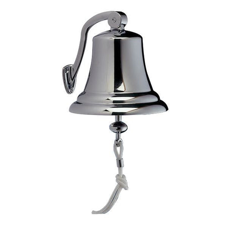Foresti skibsklokke i forkromet finish, set forfra med klar ring.