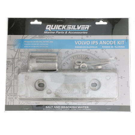 Nærbillede af Quicksilver anoder med fokus på aluminiumsmaterialet