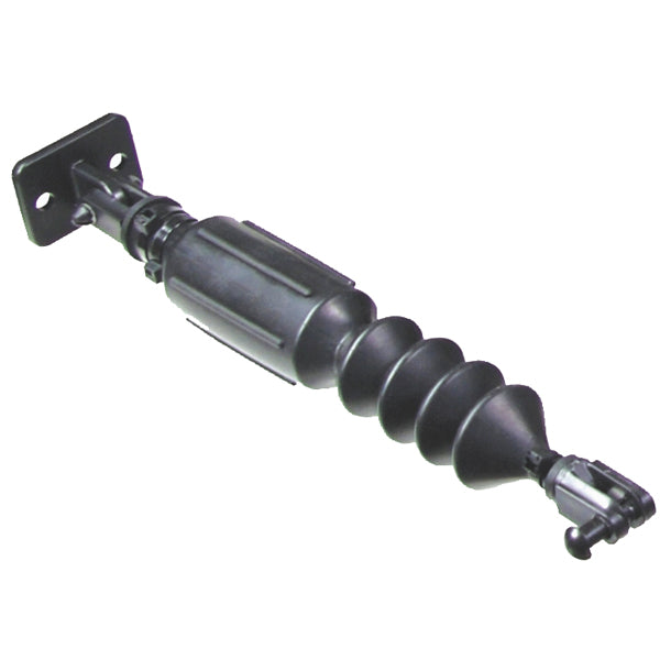 Gas actuator fra BoatLab i sort til sporttabs, vist fra siden.