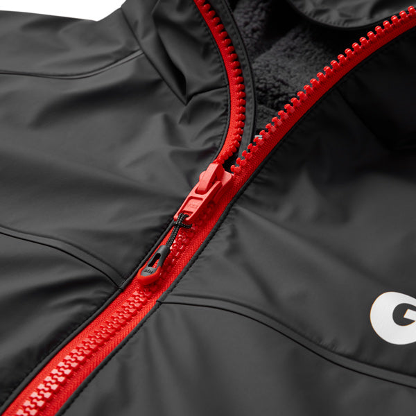 Nærbillede af materialet på Gill Aqua Parka jakke
