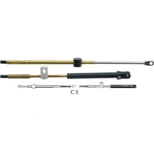 Ultraflex kontrolkabel C5 installeret på en båd